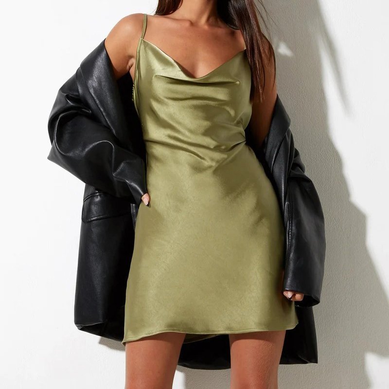 Aubrey™ - Stylish Satin Slip Dress