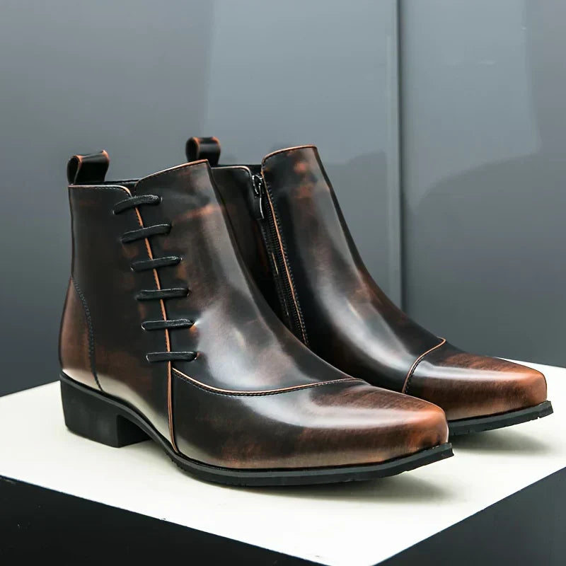 Samuel™ - Stylish Thatcher Leather Dress Boots