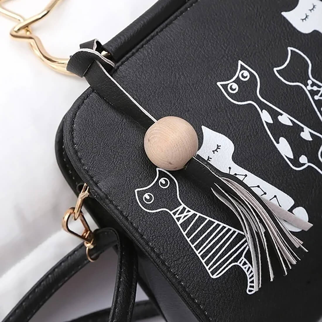 Layla™ - Stylish Cute Kitty Handbag