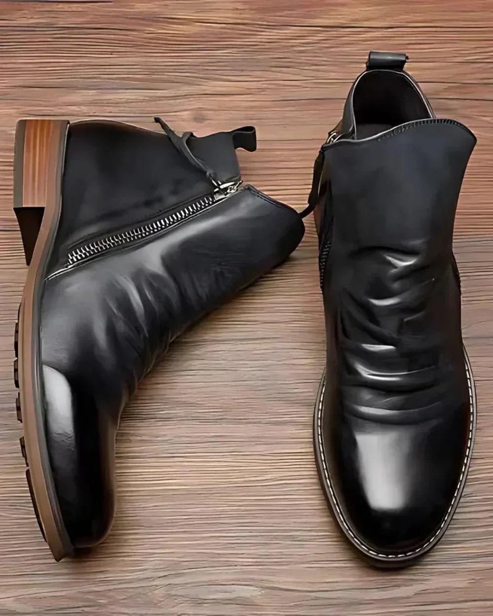 Ellie™ - Leather Ankle Boots