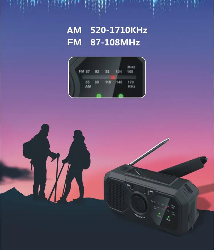 Emergency Radio with AM/FM Radio and Flashlight