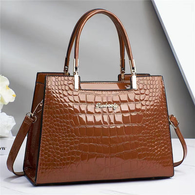 Brooklyn™ Shine | Croc-Embossed Luxury Bag