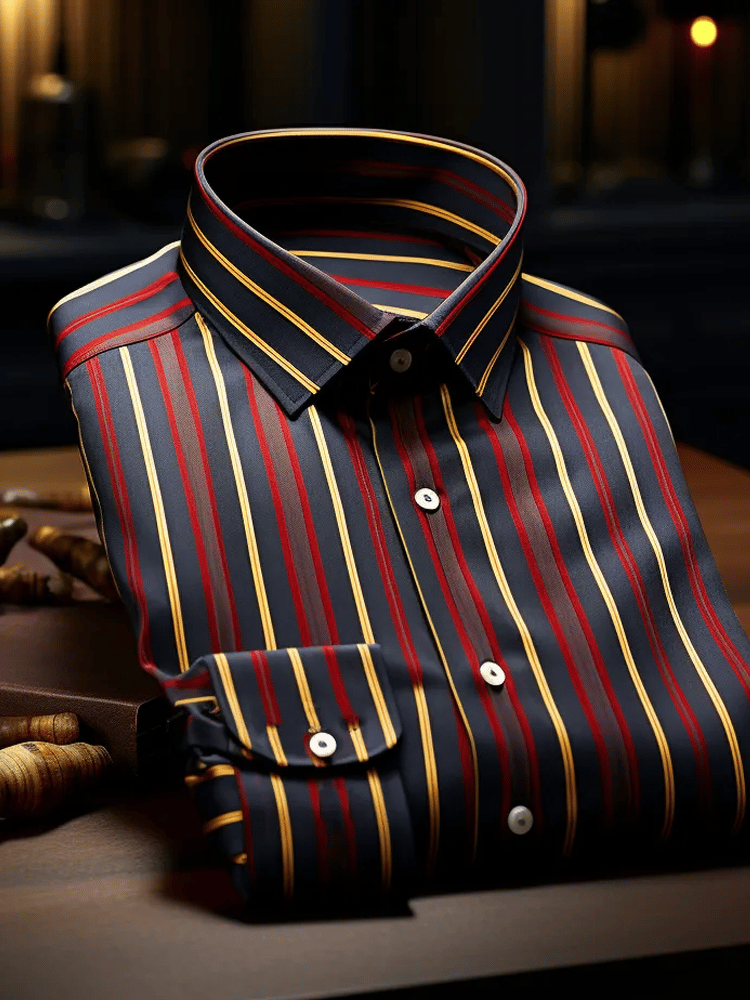 Matthew | Elegant romantic striped shirt