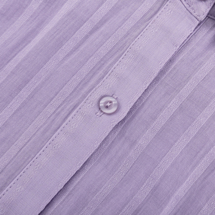 Violet | Light and Airy Button-Up and Shorts Ensemble