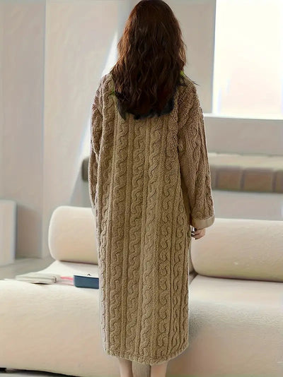 Abigail™ - Jacquard Soft Fleece Winter Dress