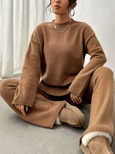 Lily™ - Warm Ribbed Casual Knitted Pantsuit