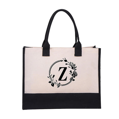 Harper™ - Letter Personalized Tote Bag