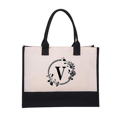 Harper™ - Letter Personalized Tote Bag