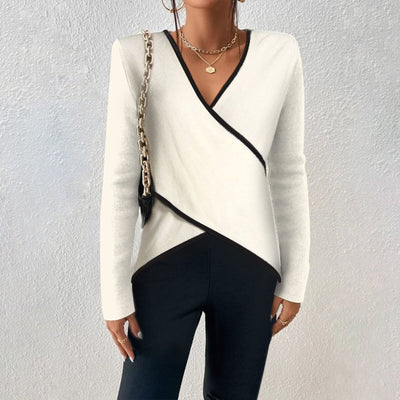 Alyssa™ – Elegant Warm V-neck Sweater