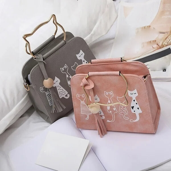 Layla™ - Stylish Cute Kitty Handbag