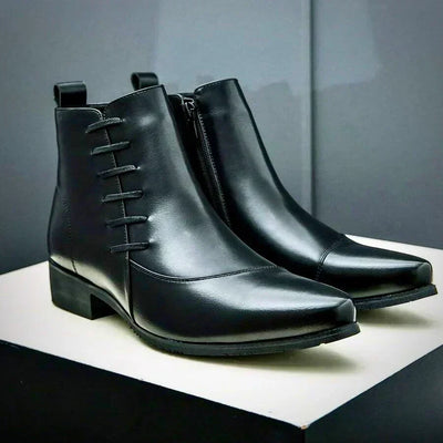 Samuel™ - Stylish Thatcher Leather Dress Boots