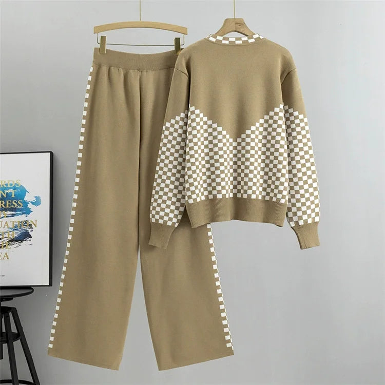 Avery™ - Knitted Pullover Pajamas Lounge Set