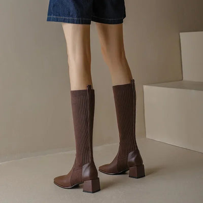 Abigail™ - Stylish Knitted Long Winter Boots