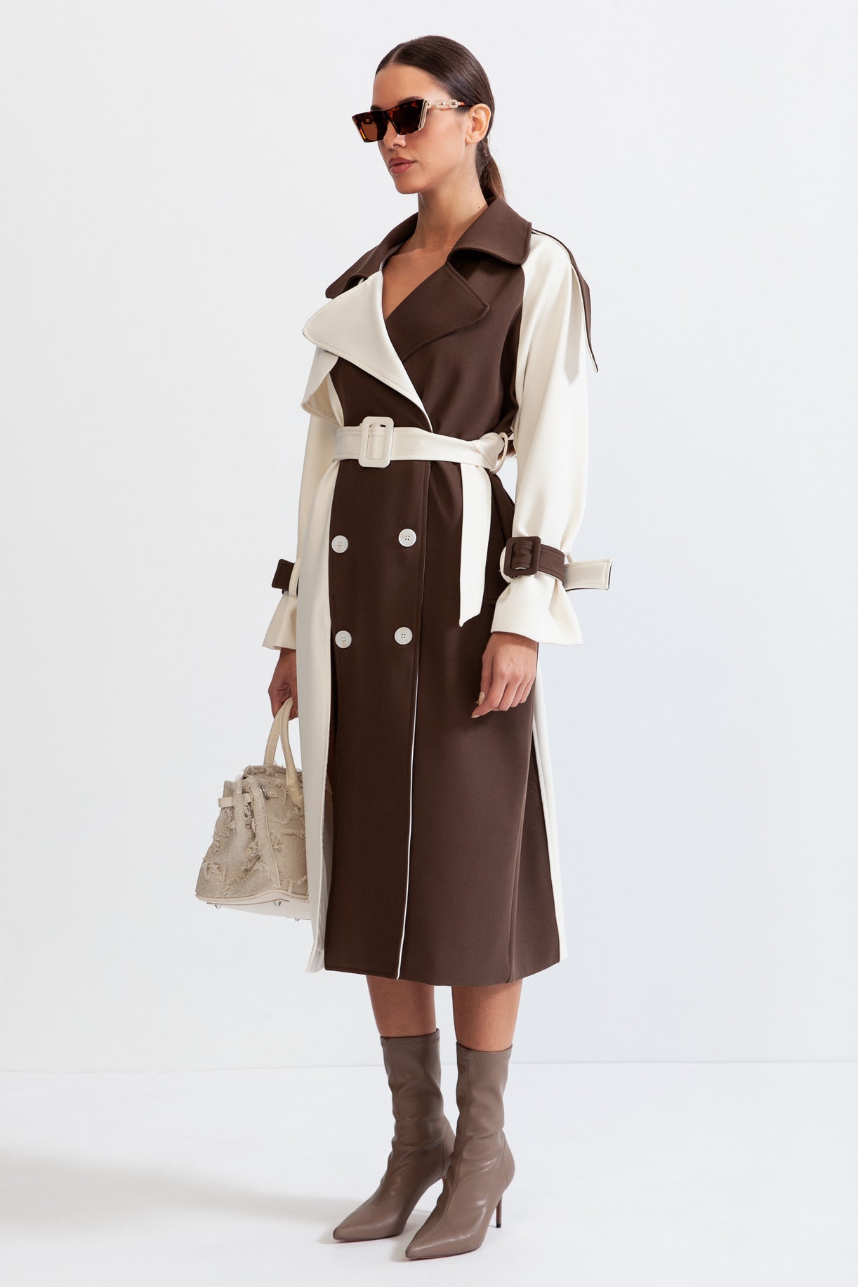 Hannah™ - Stylish Double Breasted Trench Coat