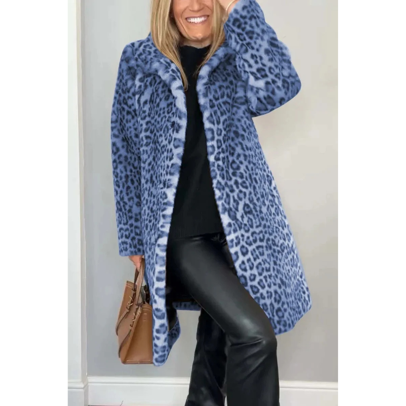 Riley™ - Elegant Stylish Leopard Print Coat