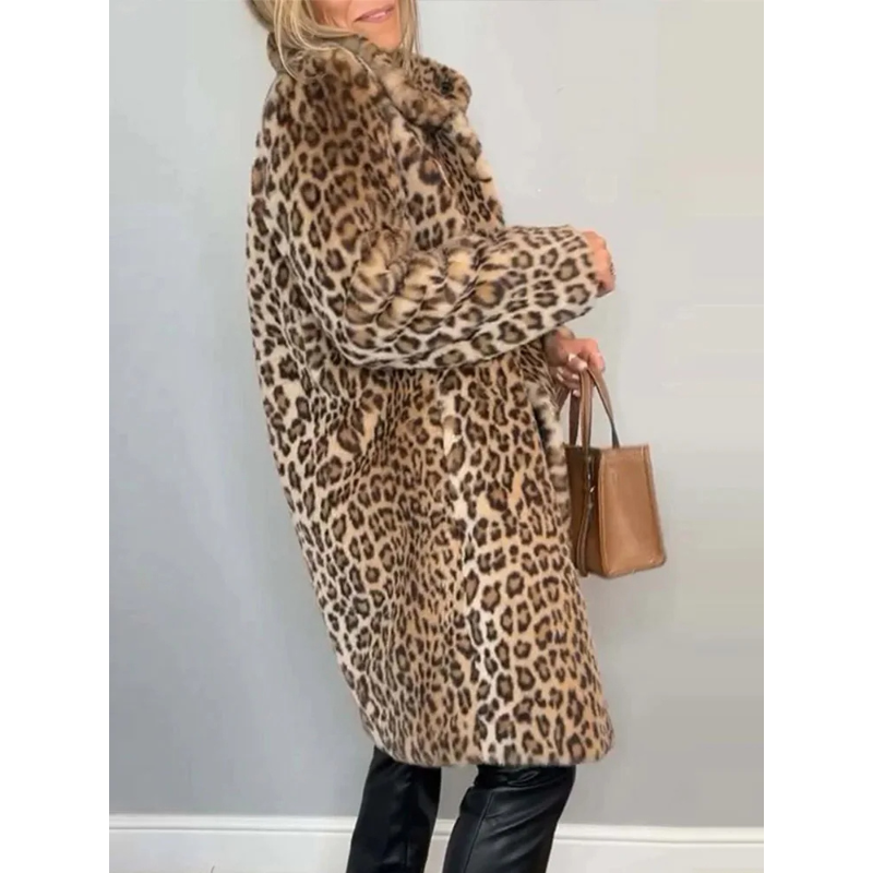 Riley™ - Elegant Stylish Leopard Print Coat