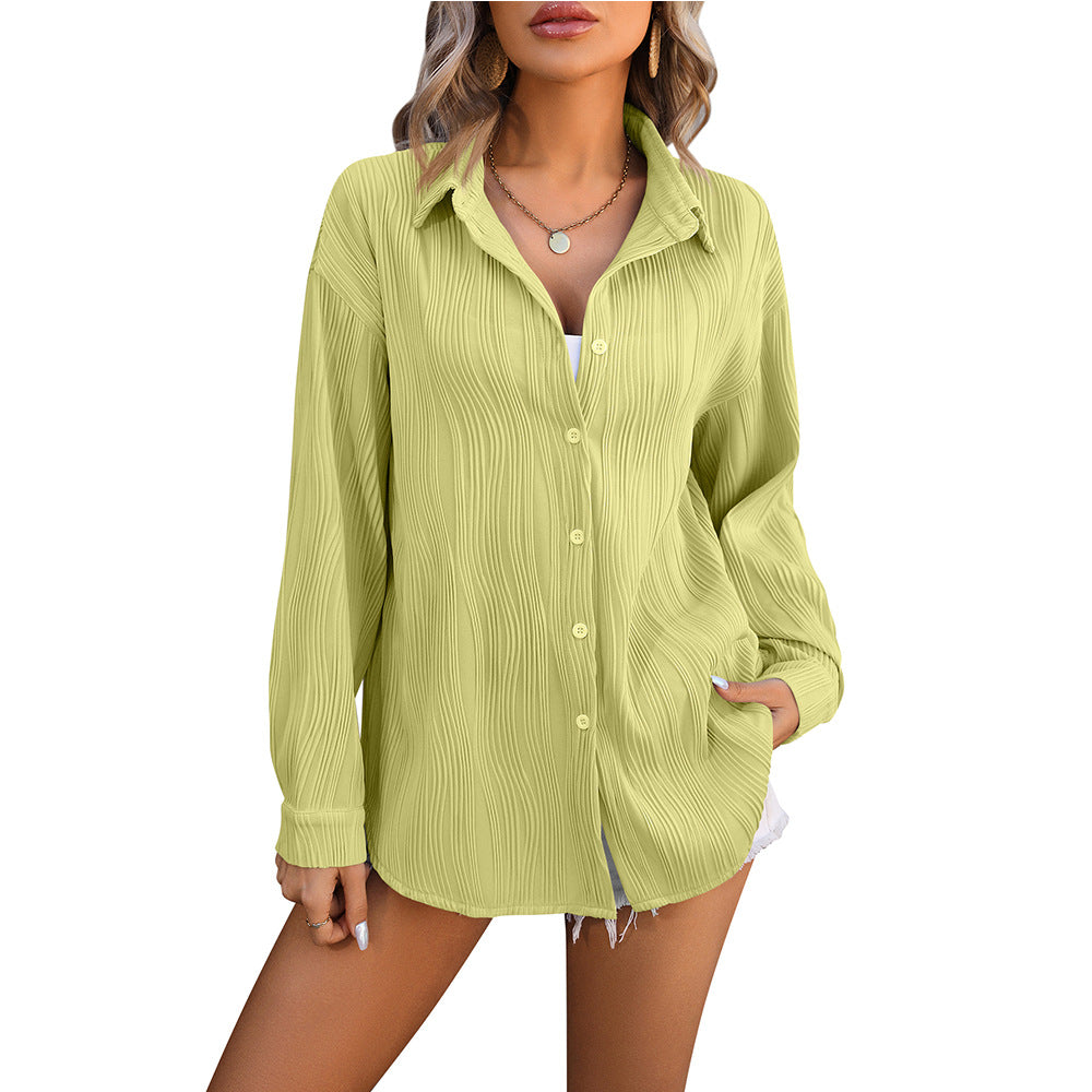 Lorena | Elegant spring summer long sleeve blouse