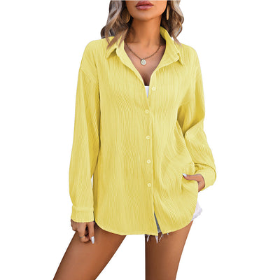 Lorena | Elegant spring summer long sleeve blouse