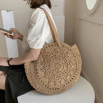 Hannah™ - Multifunctional Straw Handbag