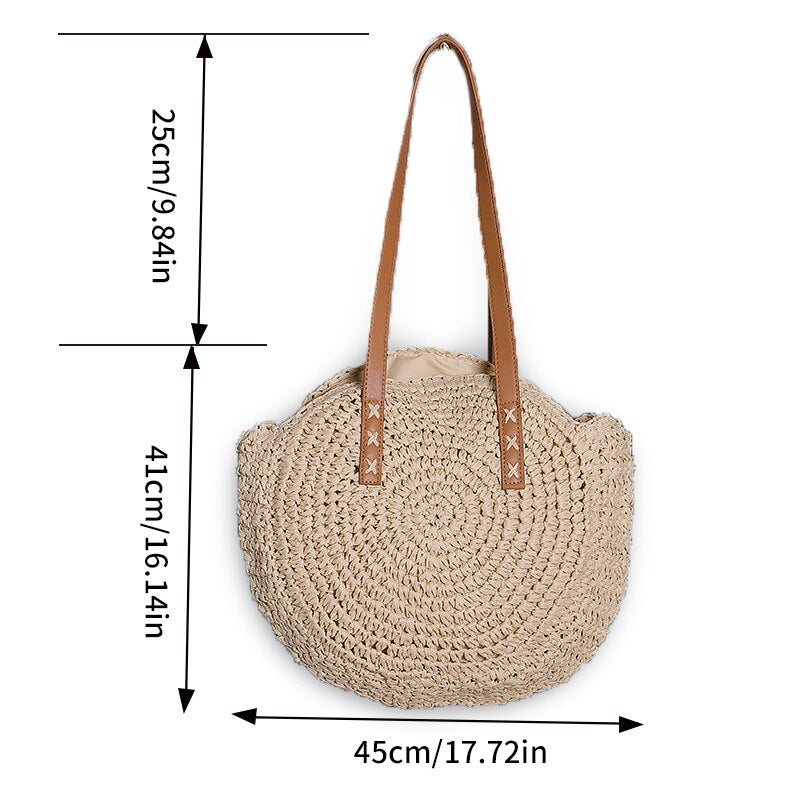 Hannah™ - Multifunctional Straw Handbag