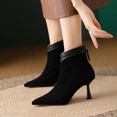 Victoria™ - Elegant Ankle Boots With Zipper