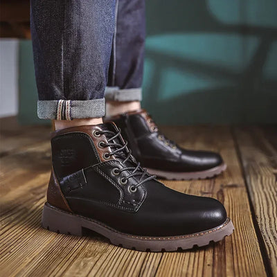 Henry | Men's Casual Leather Boots in British Style