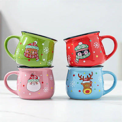 Frosty Cozy Christmas Mugs