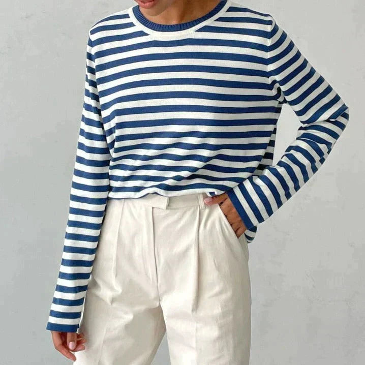 Grace™ - Elegant Striped Shirt