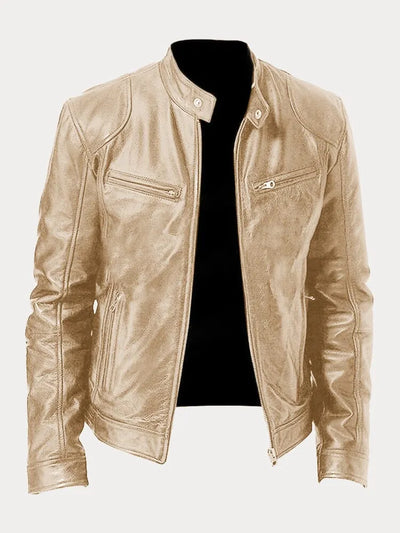 Owen™ - Stylish Casual Vegan Leather Jacket