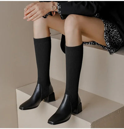 Abigail™ - Stylish Knitted Long Winter Boots