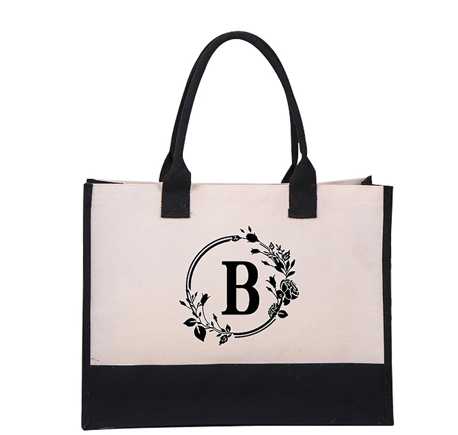 Harper™ - Letter Personalized Tote Bag