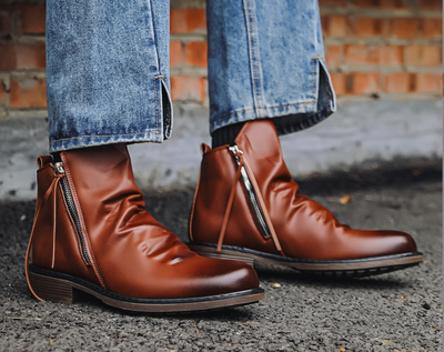 Ellie™ - Leather Ankle Boots