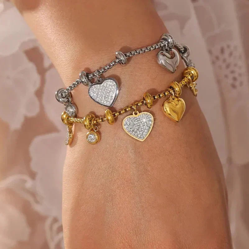 Zoe™ - Elegant Love Charm Bracelet