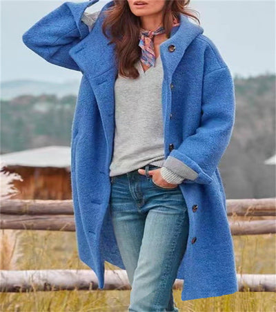 Aria™ - Sophisticated Warm Woolen Long Jacket