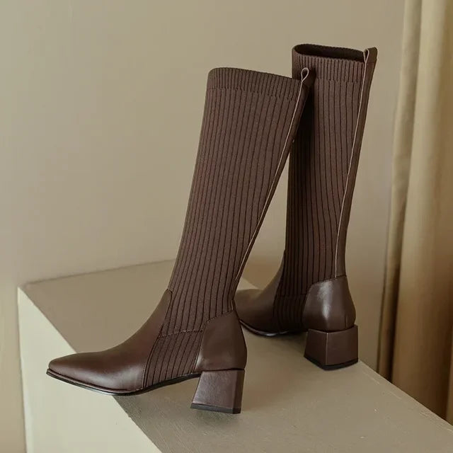 Abigail™ - Stylish Knitted Long Winter Boots