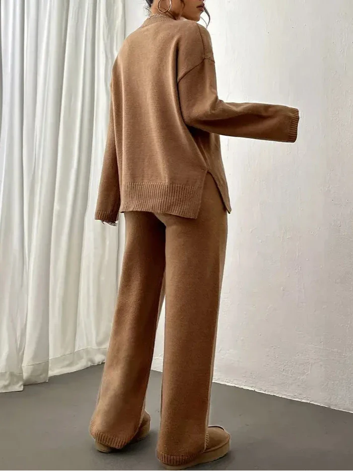 Lily™ - Warm Ribbed Casual Knitted Pantsuit