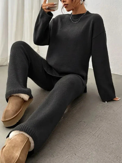 Lily™ - Warm Ribbed Casual Knitted Pantsuit