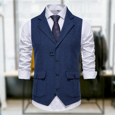 Wyatt™ - Comfortable Classic Retro Style Vest with Pockets