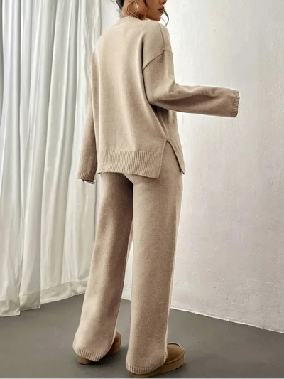 Lily™ - Warm Ribbed Casual Knitted Pantsuit