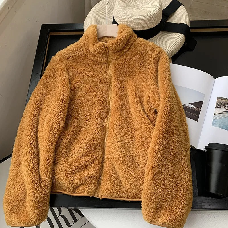 Riley™ - Cozy Teddy Coat With Zipper