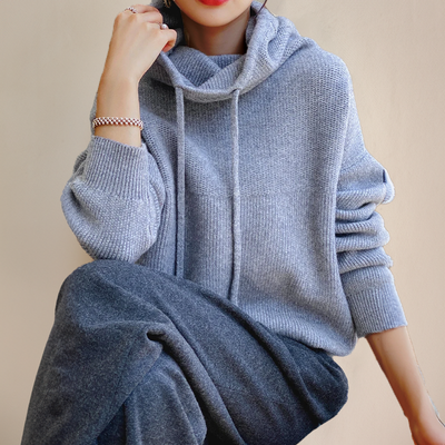 Ella™ - Oversized Comfortable Knitted Hoodie