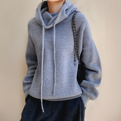 Ella™ - Oversized Comfortable Knitted Hoodie