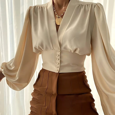 Lina™ - Classic Luxury Hipline Blouse