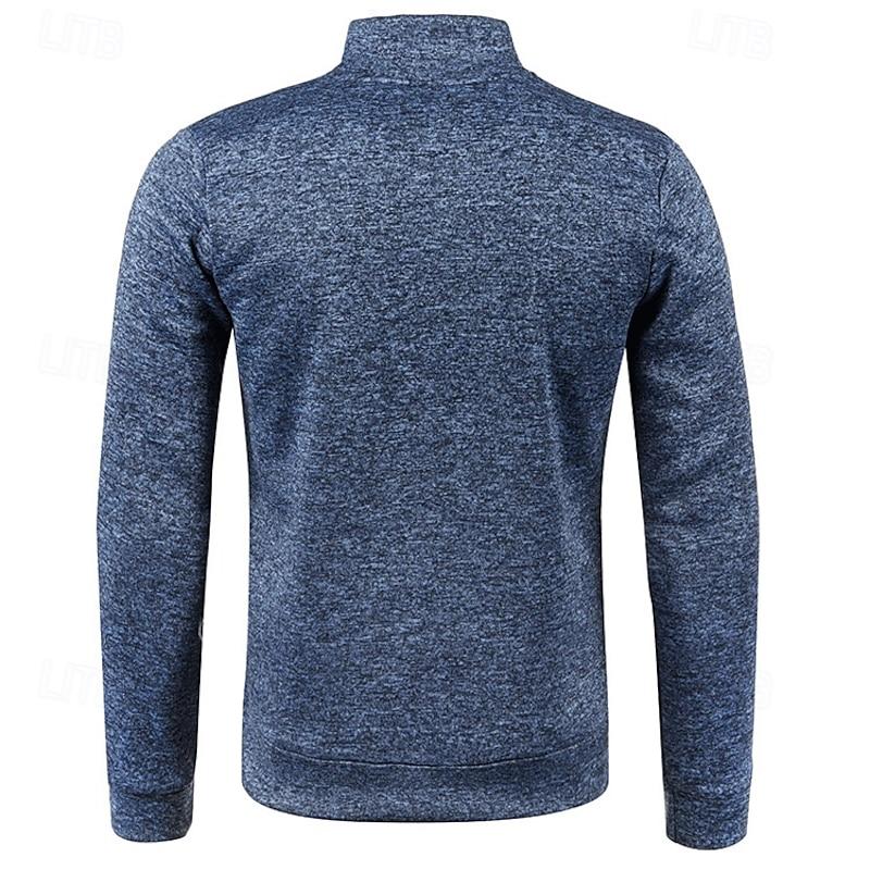 Liam™ - Stylish Stand Collar Long Sleeve Polo Shirt