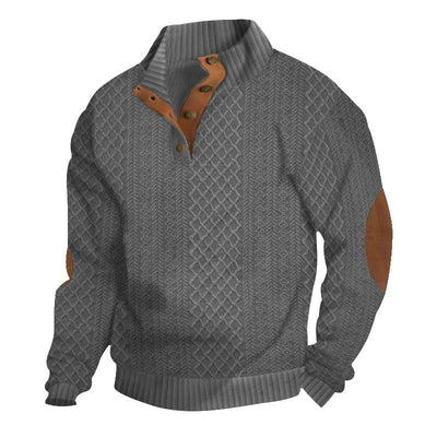 Logan™ - Comfortable Stand Collar Long Sleeve Knitted Pullover